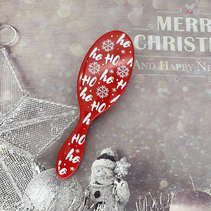 Beautichen Christmas Detangling Hair Brush – Holiday Paddle Hairbrush for Wet & Dry Hair
