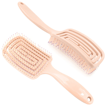 Beautichen Pastel Paddle Detangling Hair Brush – Flexible Vent Hairbrush for Wet & Dry Hair