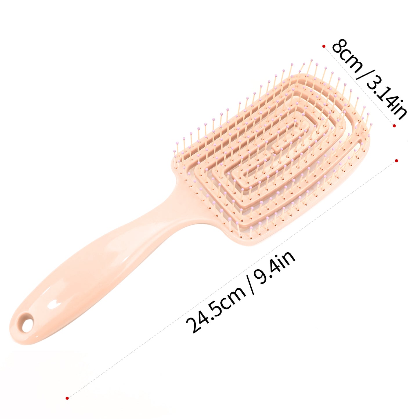 Beautichen Pastel Paddle Detangling Hair Brush – Flexible Vent Hairbrush for Wet & Dry Hair
