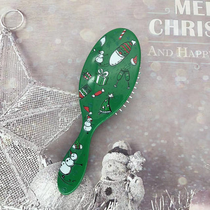Beautichen Christmas Detangling Hair Brush – Holiday Paddle Hairbrush for Wet & Dry Hair