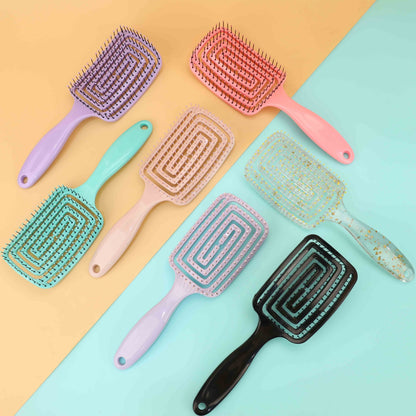Beautichen Pastel Paddle Detangling Hair Brush – Flexible Vent Hairbrush for Wet & Dry Hair