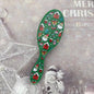 Beautichen Christmas Detangling Hair Brush – Holiday Paddle Hairbrush for Wet & Dry Hair