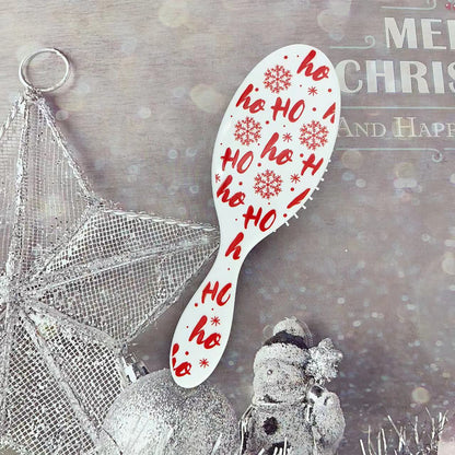 Beautichen Christmas Detangling Hair Brush – Holiday Paddle Hairbrush for Wet & Dry Hair