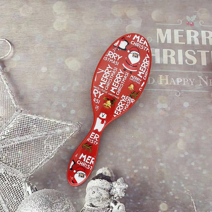 Beautichen Christmas Detangling Hair Brush – Holiday Paddle Hairbrush for Wet & Dry Hair