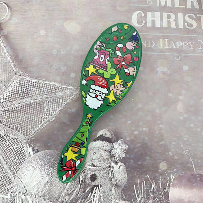 Beautichen Christmas Detangling Hair Brush – Holiday Paddle Hairbrush for Wet & Dry Hair