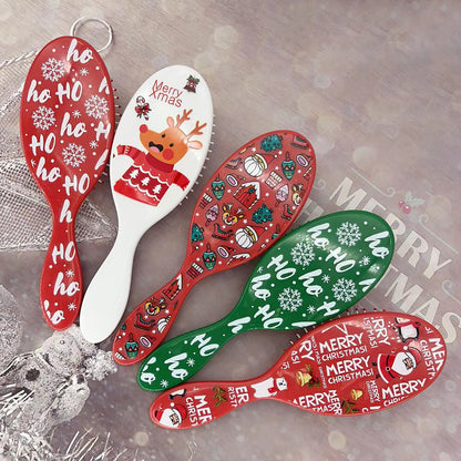 Beautichen Christmas Detangling Hair Brush – Holiday Paddle Hairbrush for Wet & Dry Hair